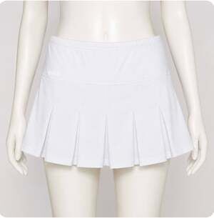 Bolle White Tennis Golf Pleated Skirt Skort  S